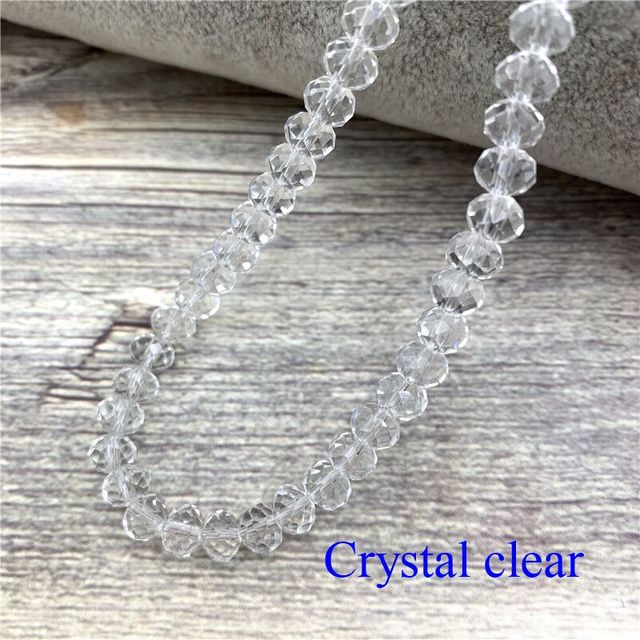 3X4mm Austria Faceted Crystal Glass Beads Loose Spacer Beads for Jewelry Making Wholesale DIY Bracelet Making