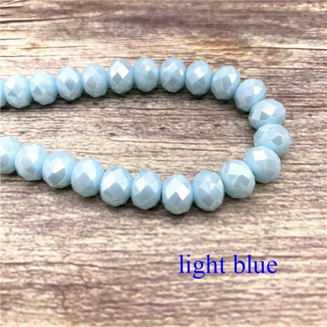 3X4mm Austria Faceted Crystal Glass Beads Loose Spacer Beads for Jewelry Making Wholesale DIY Bracelet Making