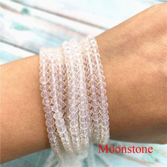 3X4mm Austria Faceted Crystal Glass Beads Loose Spacer Beads for Jewelry Making Wholesale DIY Bracelet Making
