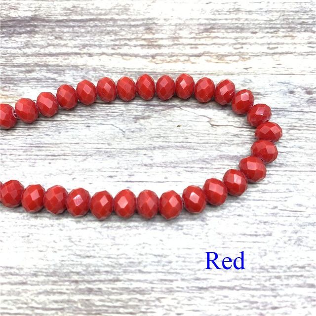 3X4mm Austria Faceted Crystal Glass Beads Loose Spacer Beads for Jewelry Making Wholesale DIY Bracelet Making