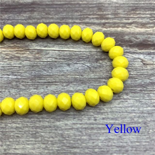 3X4mm Austria Faceted Crystal Glass Beads Loose Spacer Beads for Jewelry Making Wholesale DIY Bracelet Making