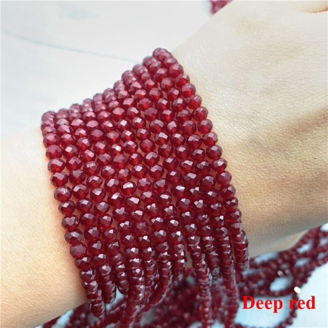 3X4mm Austria Faceted Crystal Glass Beads Loose Spacer Beads for Jewelry Making Wholesale DIY Bracelet Making