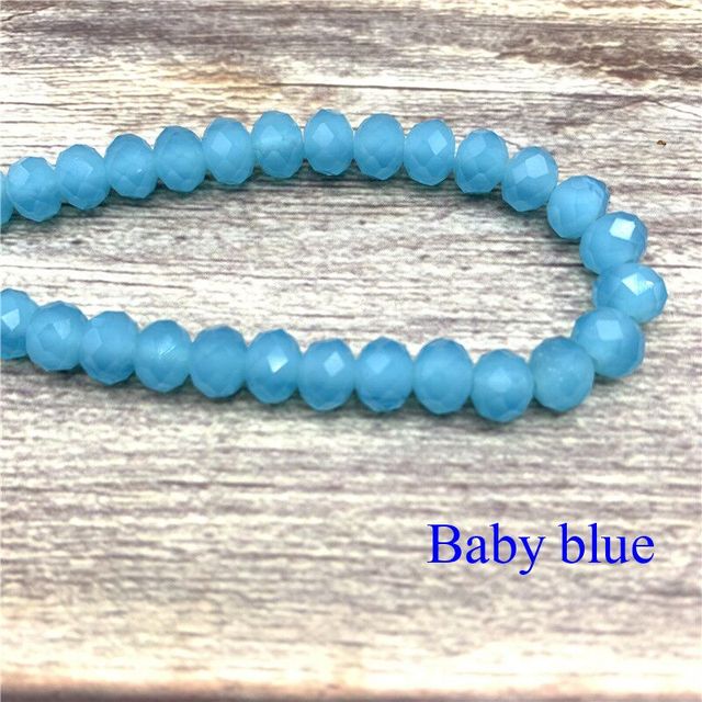 3X4mm Austria Faceted Crystal Glass Beads Loose Spacer Beads for Jewelry Making Wholesale DIY Bracelet Making