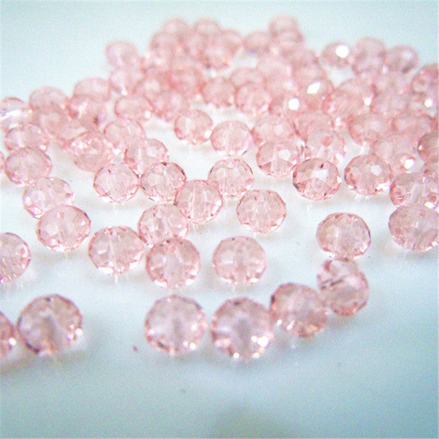 Isywaka Golden Multicolor 3*4mm 4*6mm Rondelle Austria faceted Crystal Glass Beads Loose Spacer Round Beads for Jewelry Making
