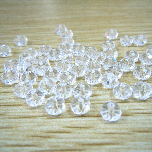 Isywaka Golden Multicolor 3*4mm 4*6mm Rondelle Austria faceted Crystal Glass Beads Loose Spacer Round Beads for Jewelry Making