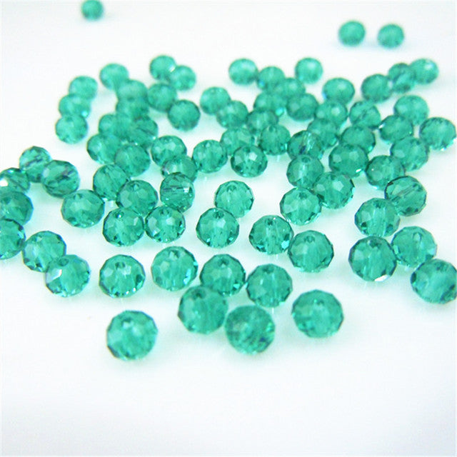 Isywaka Golden Multicolor 3*4mm 4*6mm Rondelle Austria faceted Crystal Glass Beads Loose Spacer Round Beads for Jewelry Making