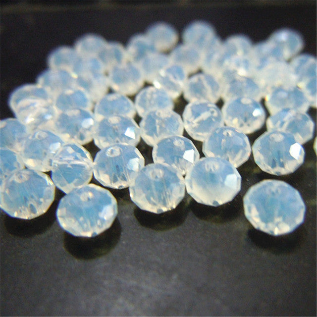 Isywaka Golden Multicolor 3*4mm 4*6mm Rondelle Austria faceted Crystal Glass Beads Loose Spacer Round Beads for Jewelry Making