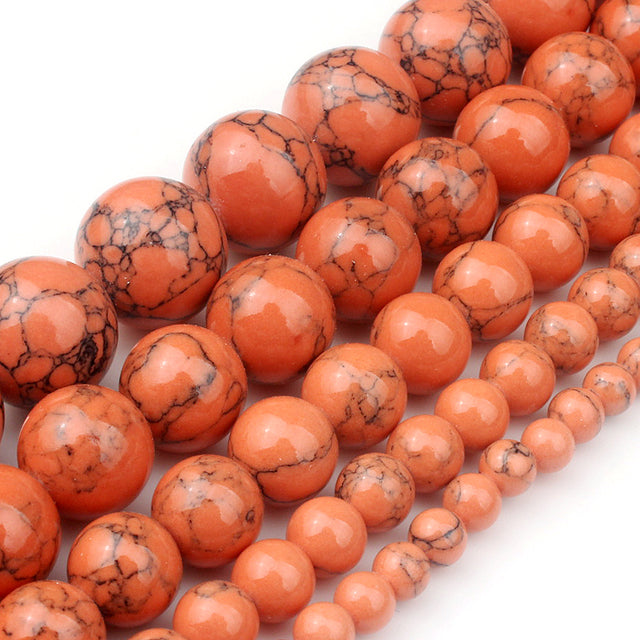 4/6/8/10/12mm Second Generation White Howlite Beads for Jewelry Bracelet Making Round Loose Beads Strand 15''