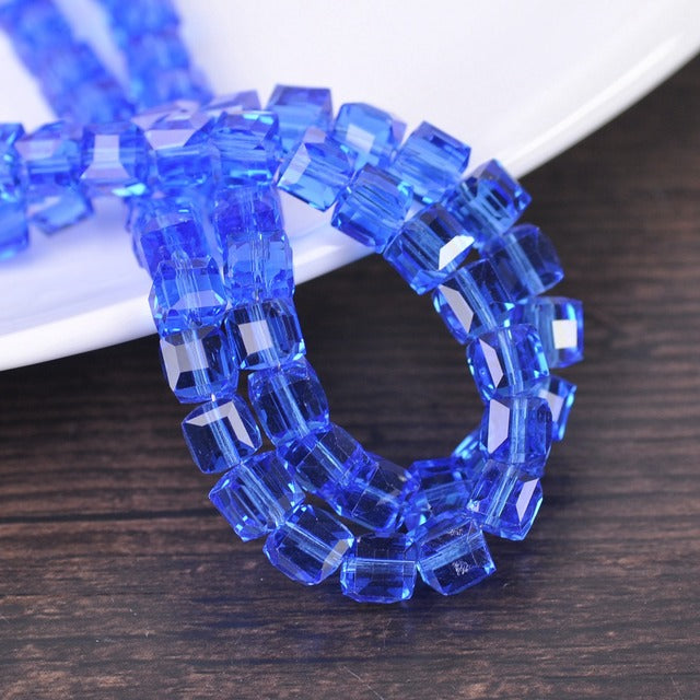 3mm 4mm 6mm 8mm 10mm Cube Square Faceted Czech Crystal Glass Loose Crafts Beads Wholesale Lot for Jewelry Making DIY Part 1