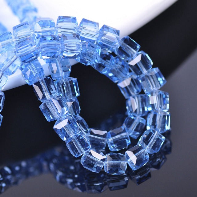 3mm 4mm 6mm 8mm 10mm Cube Square Faceted Czech Crystal Glass Loose Crafts Beads Wholesale Lot for Jewelry Making DIY Part 1