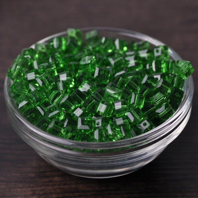 3mm 4mm 6mm 8mm 10mm Cube Square Faceted Czech Crystal Glass Loose Crafts Beads Wholesale Lot for Jewelry Making DIY Part 1