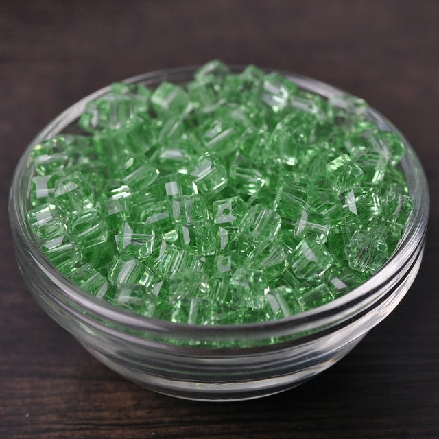 3mm 4mm 6mm 8mm 10mm Cube Square Faceted Czech Crystal Glass Loose Crafts Beads Wholesale Lot for Jewelry Making DIY Part 1