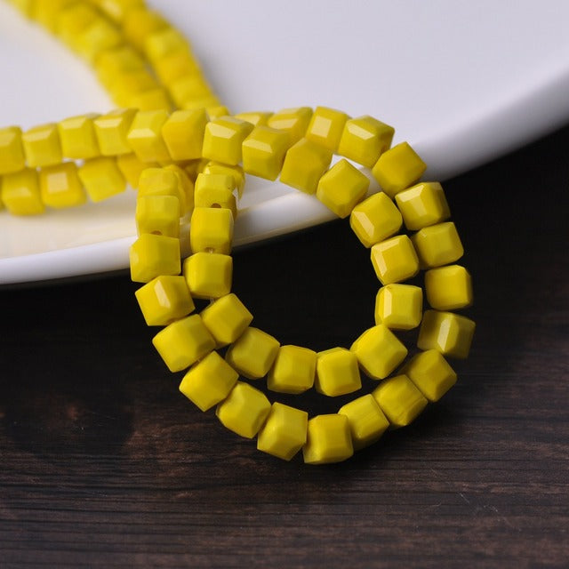 3mm 4mm 6mm 8mm 10mm Cube Square Faceted Czech Crystal Glass Loose Crafts Beads Wholesale Lot for Jewelry Making DIY Part 1