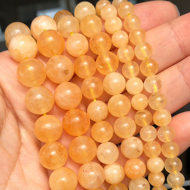 Wholesale Jades Chalcedony Beads Natural Stone Bedas for Jewelry Making Loose Spacer Round Beads DIY Necklace Bracelet 15inch