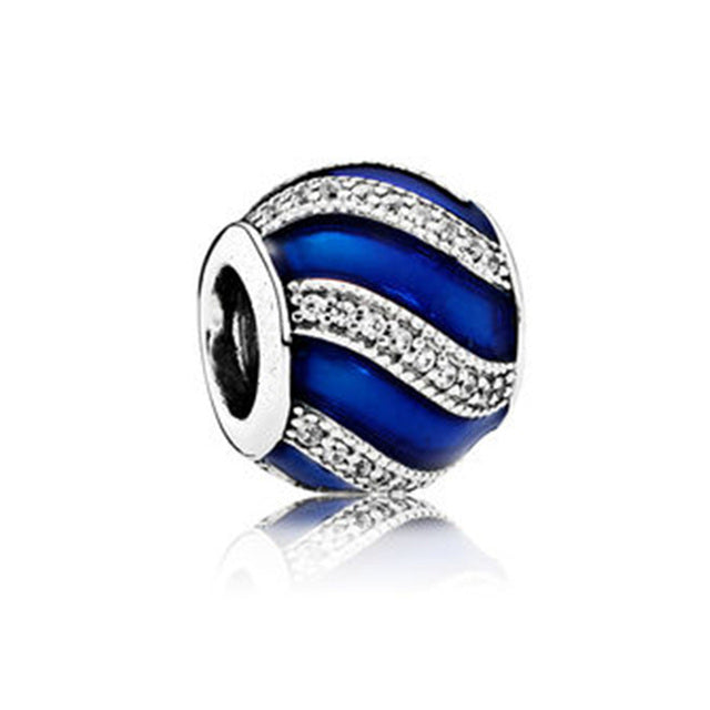 Fit Original Pandora Charms Bracelets DIY Women Jewelry Gift New Glass Heart Balloon Crown Boy Girl Classic Fashion Dangle Beads