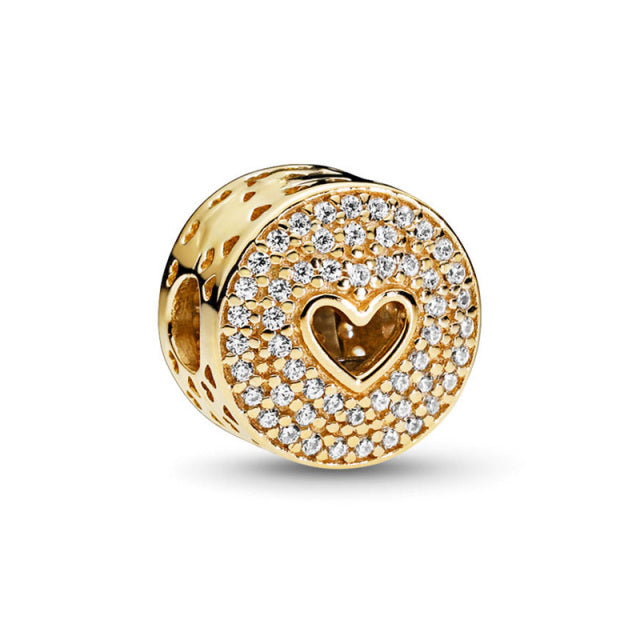 Fit Original Pandora Charms Bracelets DIY Women Jewelry Gift New Glass Heart Balloon Crown Boy Girl Classic Fashion Dangle Beads