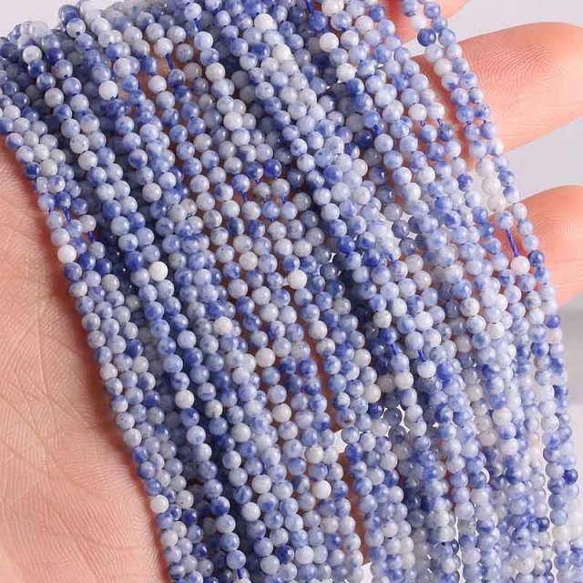 New Wholesale Natural Stone Beads Rose Quartzs Amethysts Agates Beads for Jewelry Making Beadwork DIY Bracelet 2mm 3mm