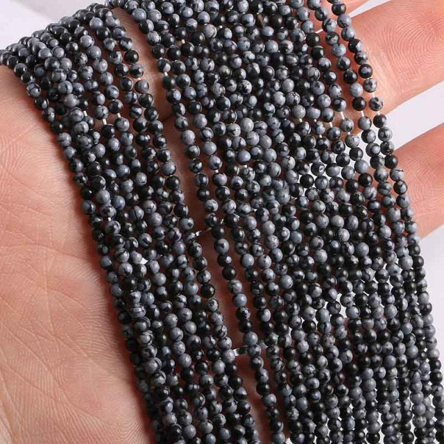 New Wholesale Natural Stone Beads Rose Quartzs Amethysts Agates Beads for Jewelry Making Beadwork DIY Bracelet 2mm 3mm