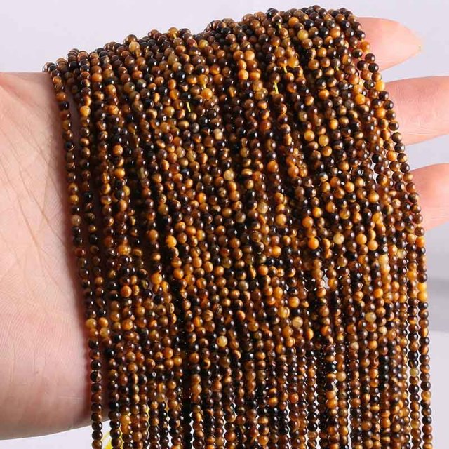 New Wholesale Natural Stone Beads Rose Quartzs Amethysts Agates Beads for Jewelry Making Beadwork DIY Bracelet 2mm 3mm