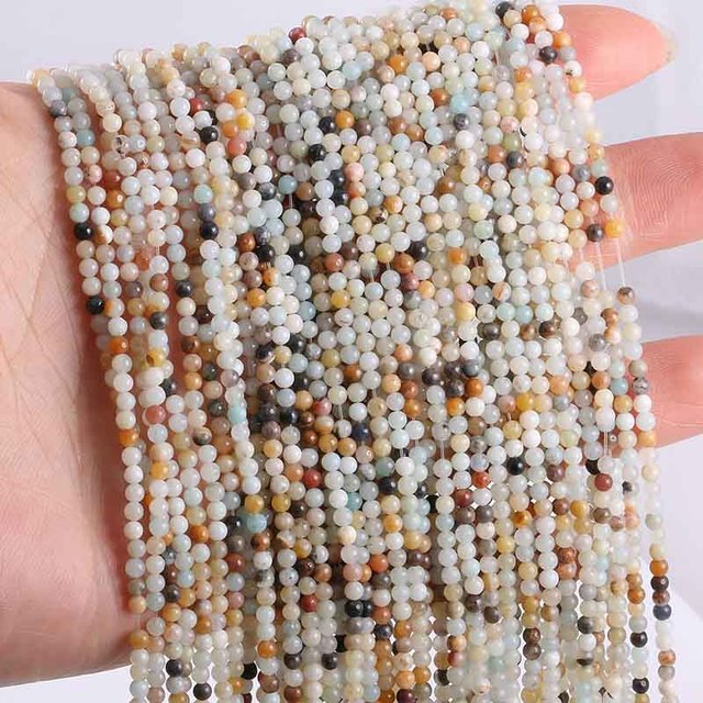 New Wholesale Natural Stone Beads Rose Quartzs Amethysts Agates Beads for Jewelry Making Beadwork DIY Bracelet 2mm 3mm