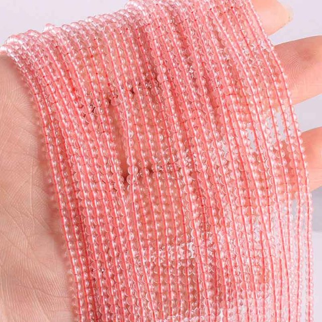 New Wholesale Natural Stone Beads Rose Quartzs Amethysts Agates Beads for Jewelry Making Beadwork DIY Bracelet 2mm 3mm