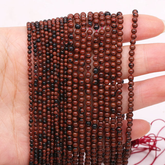 New Wholesale Natural Stone Beads Rose Quartzs Amethysts Agates Beads for Jewelry Making Beadwork DIY Bracelet 2mm 3mm