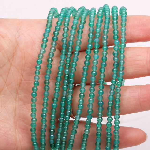 New Wholesale Natural Stone Beads Rose Quartzs Amethysts Agates Beads for Jewelry Making Beadwork DIY Bracelet 2mm 3mm