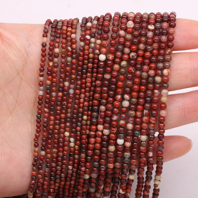 New Wholesale Natural Stone Beads Rose Quartzs Amethysts Agates Beads for Jewelry Making Beadwork DIY Bracelet 2mm 3mm