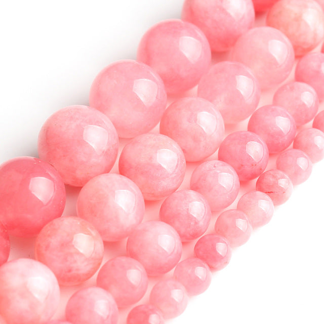 Wholesale Jades Chalcedony Beads Natural Stone Bedas for Jewelry Making Loose Spacer Round Beads DIY Necklace Bracelet 15inch