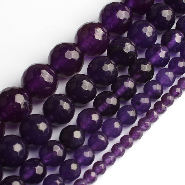Wholesale Jades Chalcedony Beads Natural Stone Bedas for Jewelry Making Loose Spacer Round Beads DIY Necklace Bracelet 15inch