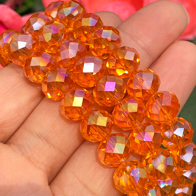 White AB Clear Rondelle Austria Crystal Beads Faceted Glass Beads Loose Spacer Beads For DIY Bracelet Jewelry Making Accessories