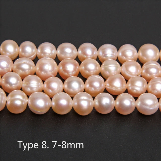 Real Natural Pearls Beads Freshwater Pearl Bead Baroque Loose Perles For DIY Craft Bracelet Necklace Jewelry Making 14" strand