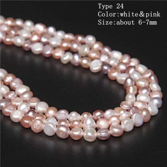 Real Natural Pearls Beads Freshwater Pearl Bead Baroque Loose Perles For DIY Craft Bracelet Necklace Jewelry Making 14" strand