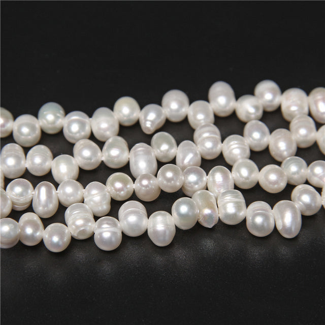 Real Natural Pearls Beads Freshwater Pearl Bead Baroque Loose Perles For DIY Craft Bracelet Necklace Jewelry Making 14" strand