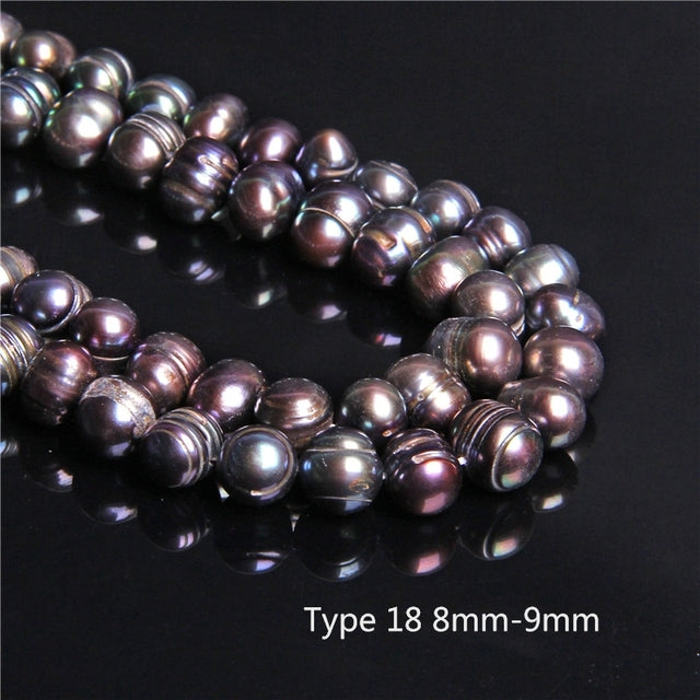 Real Natural Pearls Beads Freshwater Pearl Bead Baroque Loose Perles For DIY Craft Bracelet Necklace Jewelry Making 14" strand