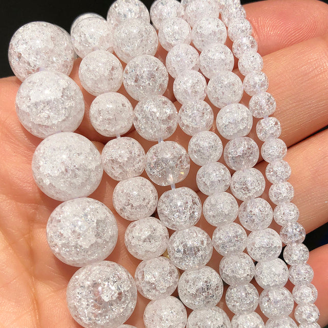 Natural Stone White Black Dull Polish Matte Onyx Agates Smooth Round Beads for Jewelry Making DIY Bracelet 15" Strand 4-12mm