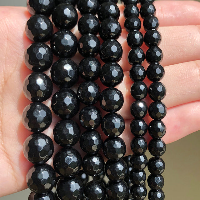 Natural Stone White Black Dull Polish Matte Onyx Agates Smooth Round Beads for Jewelry Making DIY Bracelet 15" Strand 4-12mm