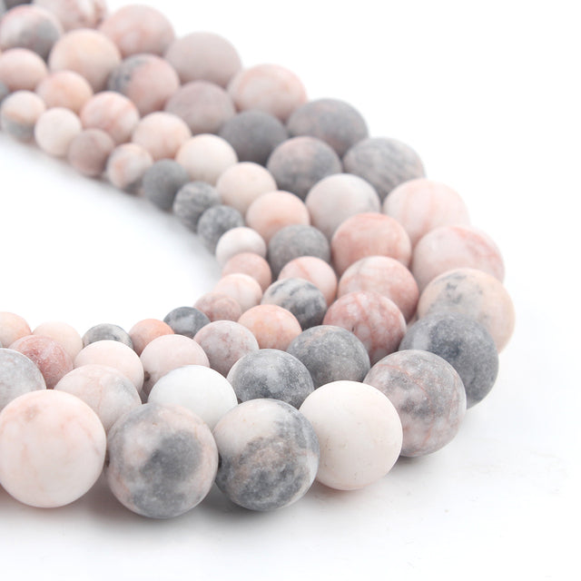 natural dull polish matte picture Jaspers stone beads for jewelry making 15inches natural stone beads 4/6/810mm