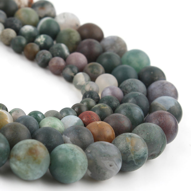 natural dull polish matte picture Jaspers stone beads for jewelry making 15inches natural stone beads 4/6/810mm
