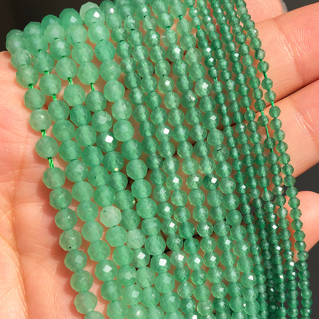 Natural Lapis Lazuli Bead Faceted Blue Stone Round Loose DIY Beads for Jewelry Making Handmade Bracelet 15inch 2/3/4mm