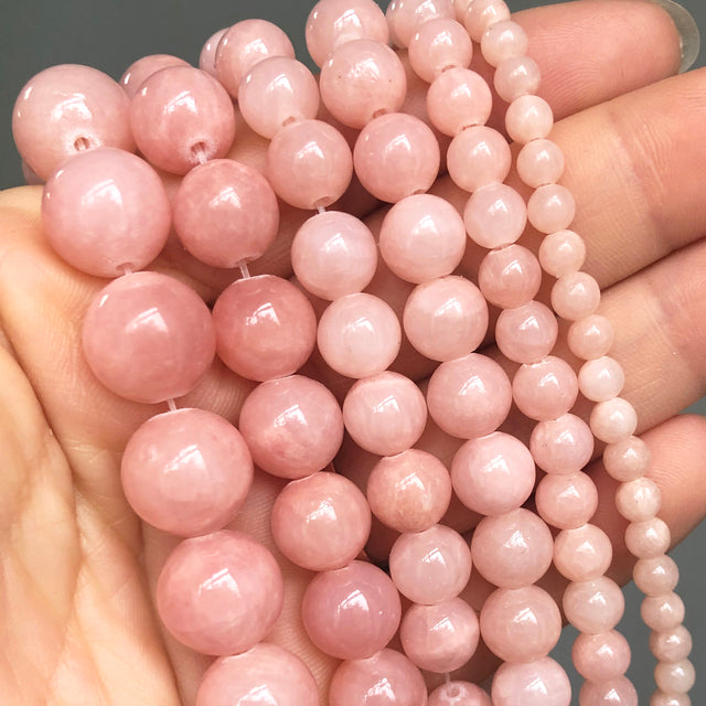 Natural Stone Dark Blue Chalcedony Jades Beads Round Loose Spacer Beads For Jewelry Making 4/6/8/10/12mm DIY Handmade Bracelets