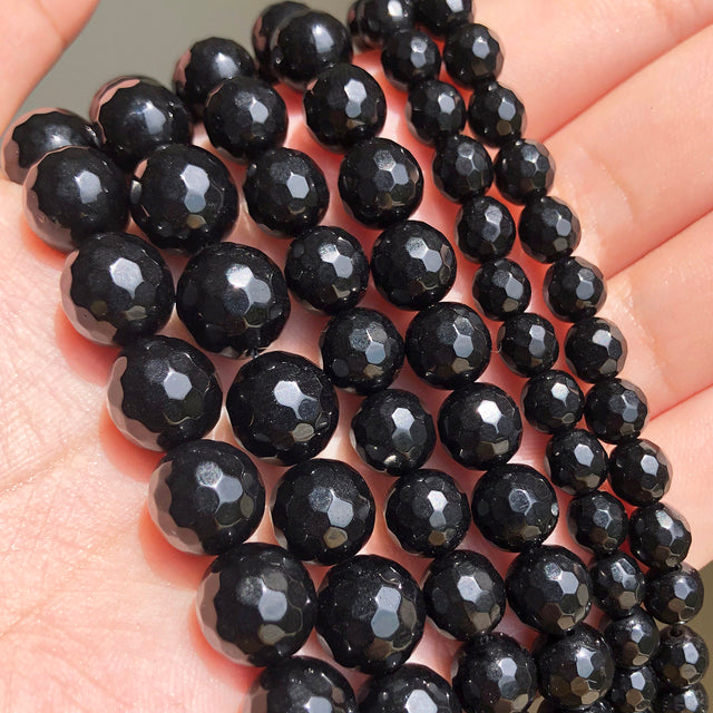 Natural Stone Dark Blue Chalcedony Jades Beads Round Loose Spacer Beads For Jewelry Making 4/6/8/10/12mm DIY Handmade Bracelets