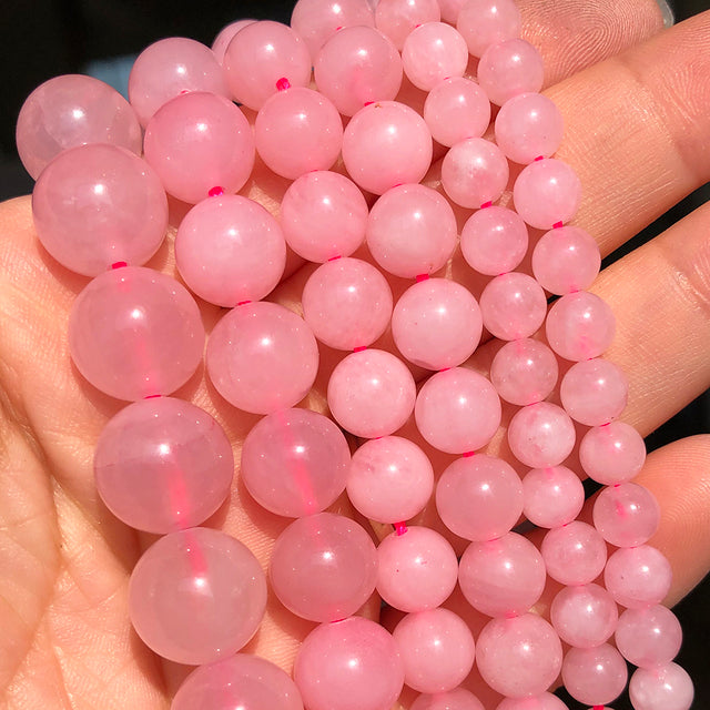 Natural Stone Dark Blue Chalcedony Jades Beads Round Loose Spacer Beads For Jewelry Making 4/6/8/10/12mm DIY Handmade Bracelets