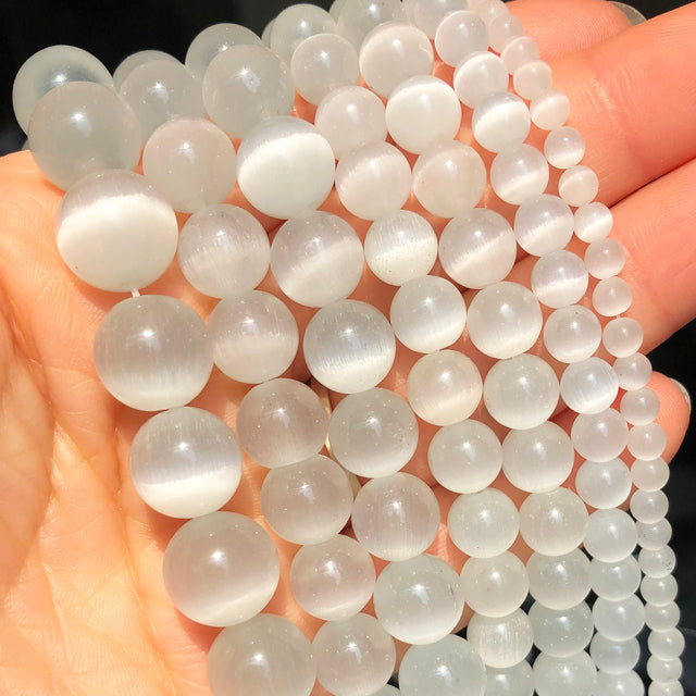 Natural Stone Dark Blue Chalcedony Jades Beads Round Loose Spacer Beads For Jewelry Making 4/6/8/10/12mm DIY Handmade Bracelets