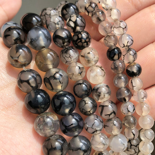 Natural Stone Beads Lapis Lazuli Round Loose Stone Beads For Jewelry Making DIY Bracelet Earrings Accessories 15'' 4/6/8/10/12mm