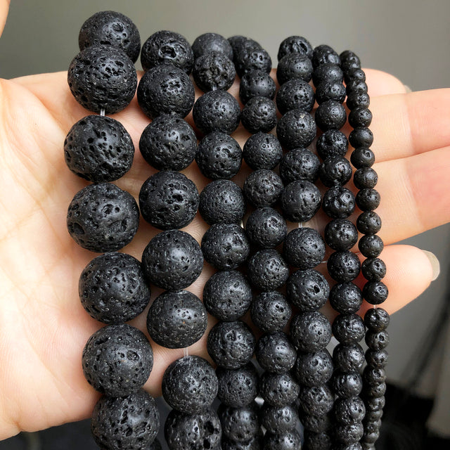 Natural Stone Beads Lapis Lazuli Round Loose Stone Beads For Jewelry Making DIY Bracelet Earrings Accessories 15'' 4/6/8/10/12mm