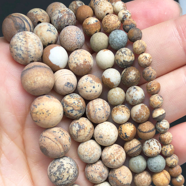 Natural Stone Beads Lapis Lazuli Round Loose Stone Beads For Jewelry Making DIY Bracelet Earrings Accessories 15'' 4/6/8/10/12mm