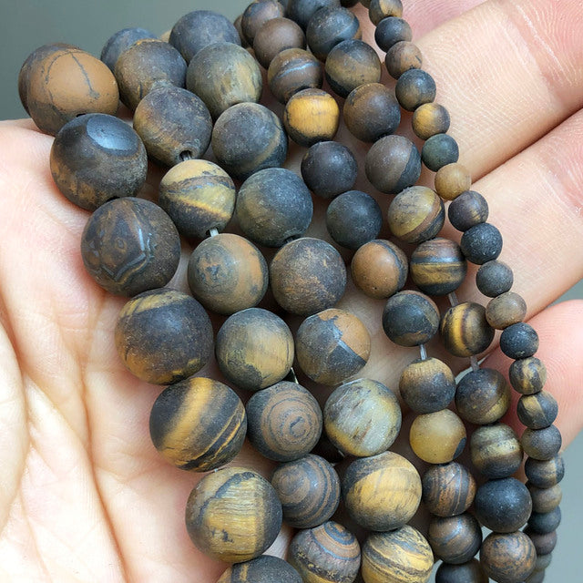 Natural Stone Beads Lapis Lazuli Round Loose Stone Beads For Jewelry Making DIY Bracelet Earrings Accessories 15'' 4/6/8/10/12mm