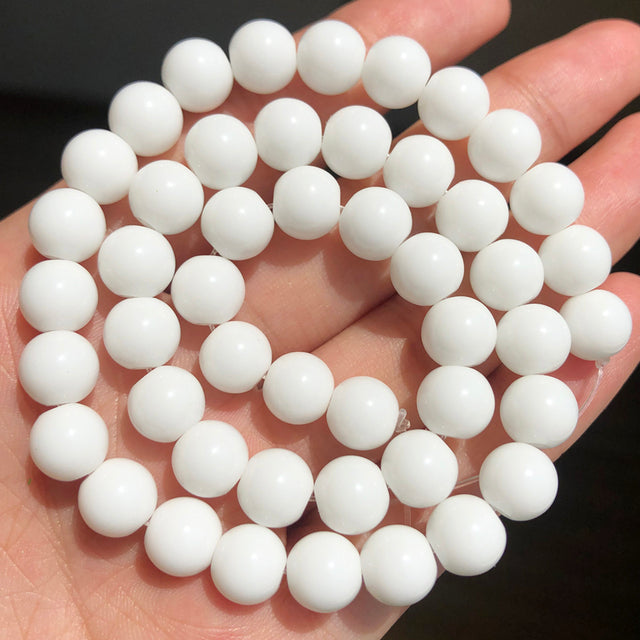Natural Stone Beads Lapis Lazuli Round Loose Stone Beads For Jewelry Making DIY Bracelet Earrings Accessories 15'' 4/6/8/10/12mm
