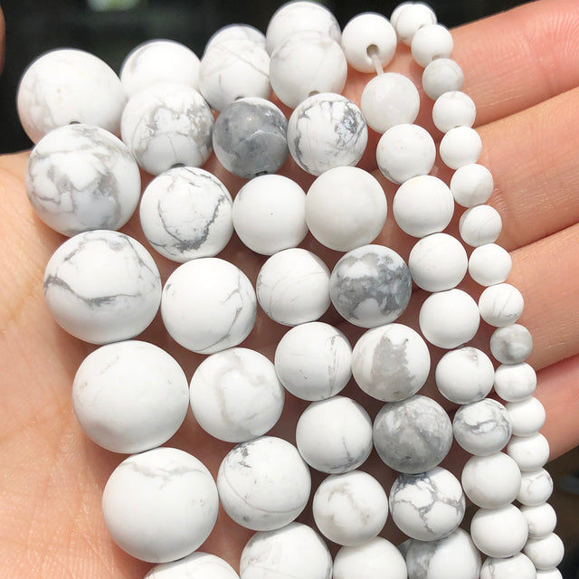 Natural Stone Beads Lapis Lazuli Round Loose Stone Beads For Jewelry Making DIY Bracelet Earrings Accessories 15'' 4/6/8/10/12mm